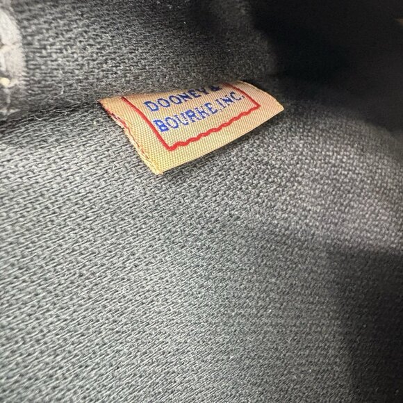 Vintage Dooney & Bourke Shoulder Bag Purse Logo Medallion Colorful Coated Black - Picture 5 of 12